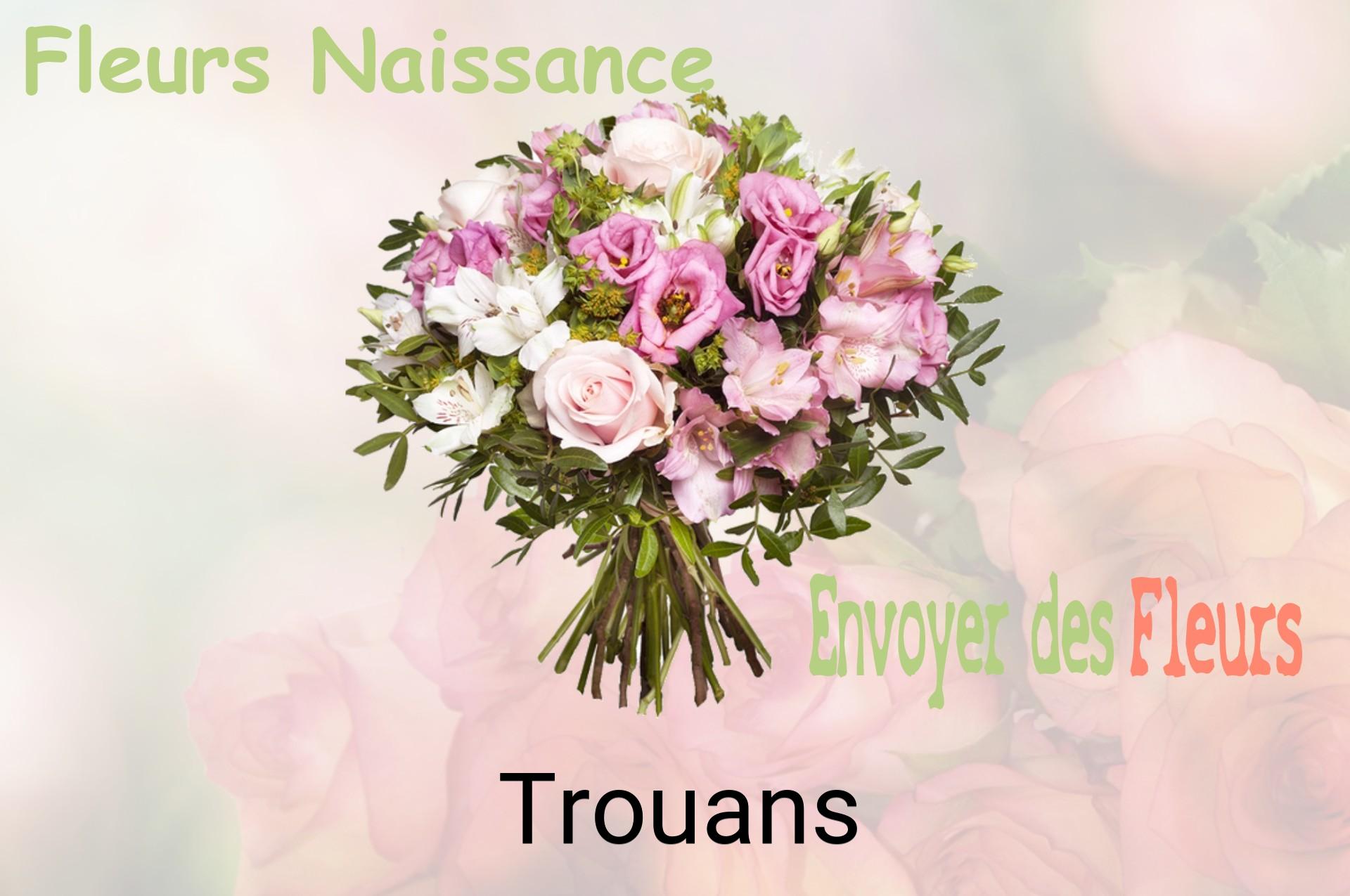 Bouquet de fleurs de naissance livré à Trouans